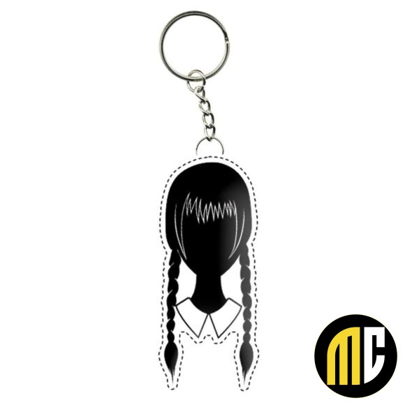 MERCREDI - Mercredi Head - Porte-clés en Caoutchouc