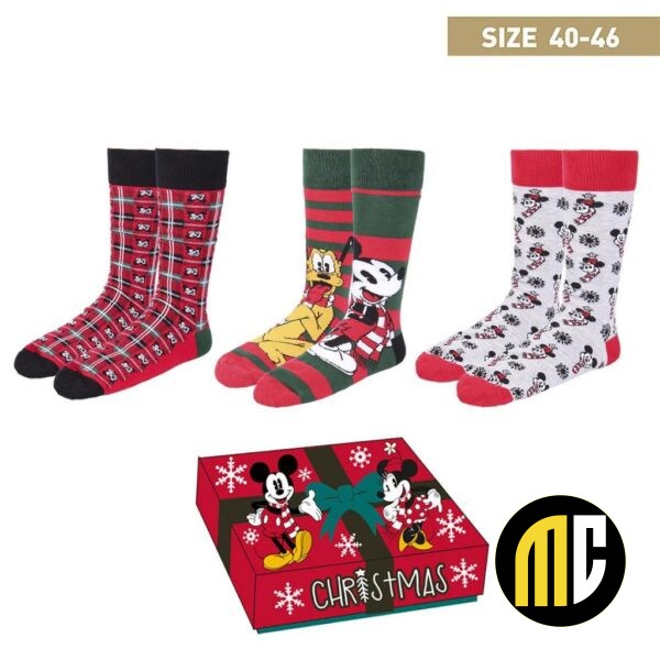DISNEY - Mickey - Pack de 3 paires de chaussettes (P40-46)