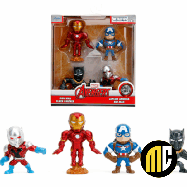 AVENGERS - Pack de 4 Figurines 6,5cm