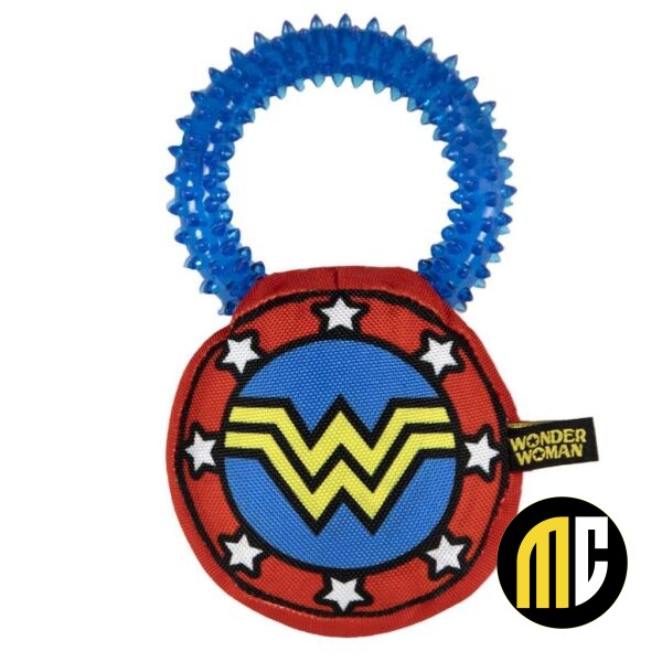 WONDER WOMAN - Jouet - Anneau de Dentition pour Chien