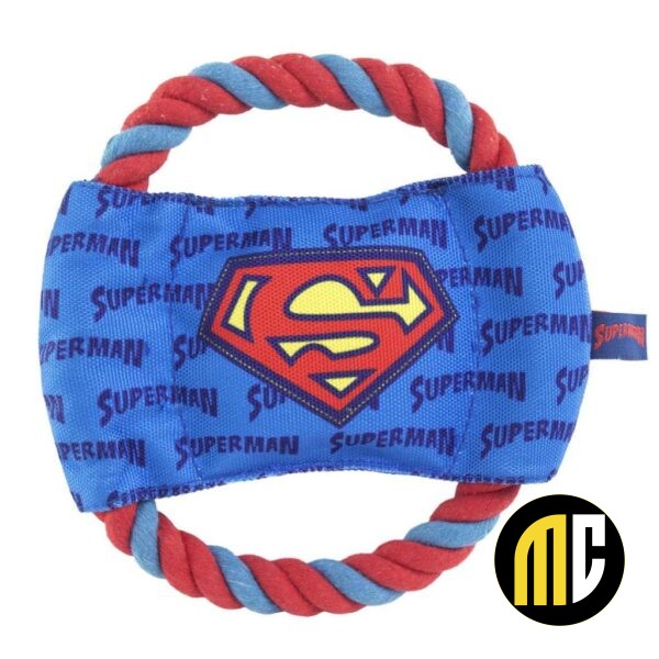 SUPERMAN - Jouet de Dentition en Corde pour Chien