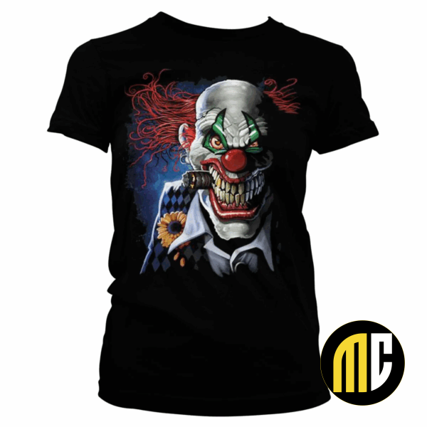 HORROR - T-Shirt Joker Clown - GIRL (L)