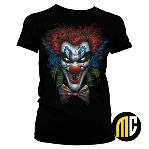 HORROR - T-Shirt Psycho Clown - GIRL (XXL)