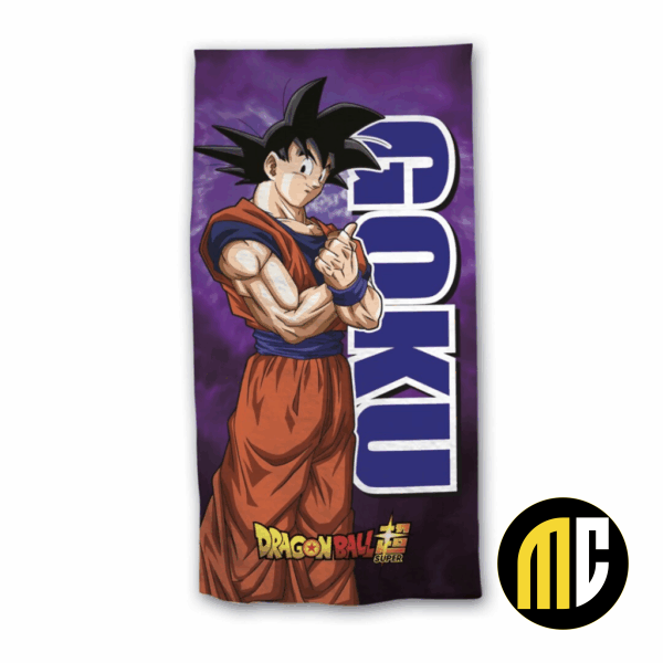 DRAGON BALL SUPER - Goku - Serviette de Plage 100% Polyester 70x140cm