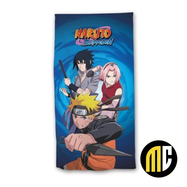 NARUTO SHIPPUDEN - Naruto, Sakura, Sasuke -Serviette de Plage 70x140cm