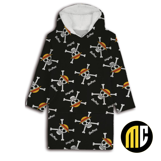 ONE PIECE - straw hat crew - Sweat Poncho Coral Fleece - Taille Adulte