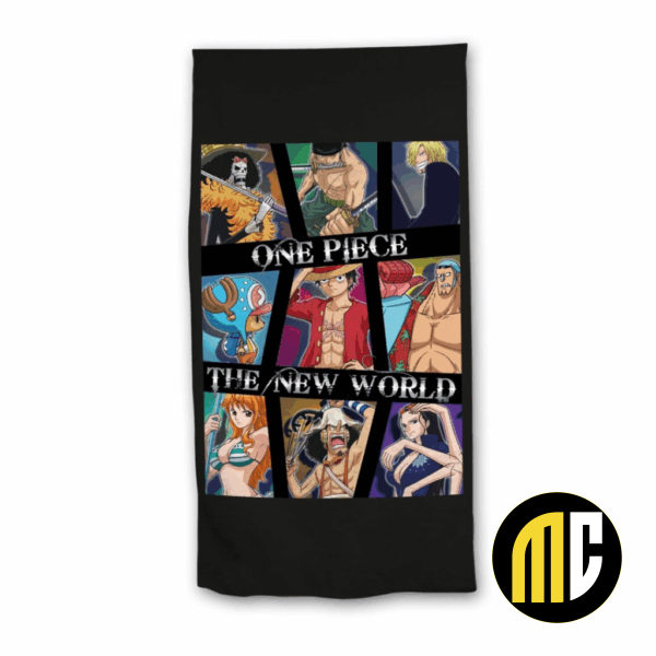 ONE PIECE - The New World - Serviette de Plage 100% Polyester 70x140cm