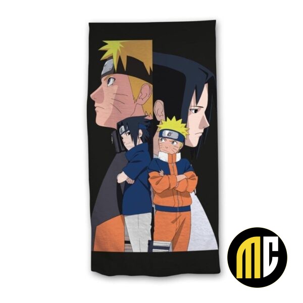 NARUTO - Naruto & Sasuke - Serviette de Plage 70x140cm