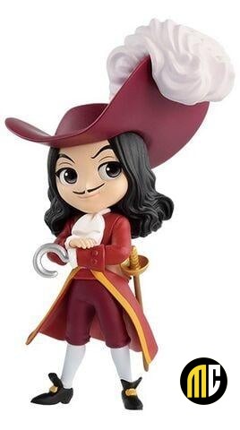 DISNEY - Q Posket Mini Girls Villains - Captain Hook - 7cm