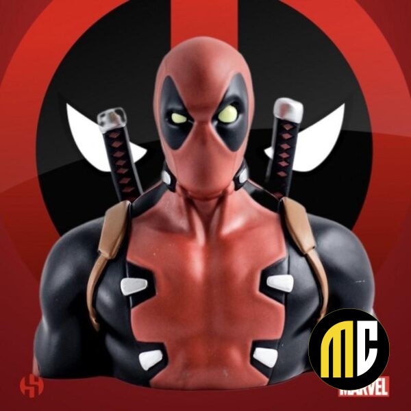 MARVEL - Tirelire Boite Blister - Deadpool Bust 20 cm