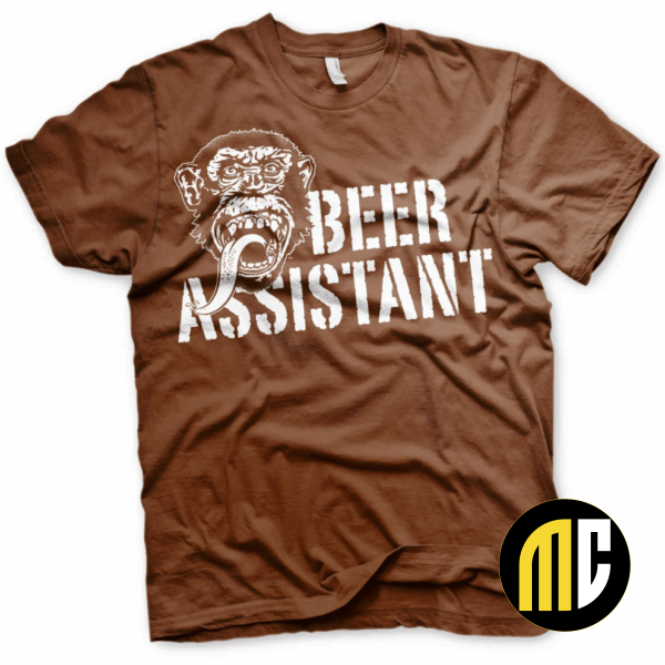 GAS MONKEY - T-Shirt Beer Assistant - Brown (12 Years)