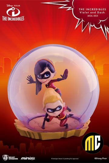 DISNEY THE INCREDIBLES - Fig Mini Egg Attack - Violet & Dash - 8cm