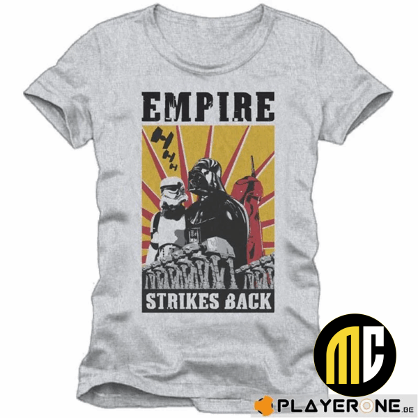 STAR WARS - T-Shirt Empire Strike Back Grey (XXL)