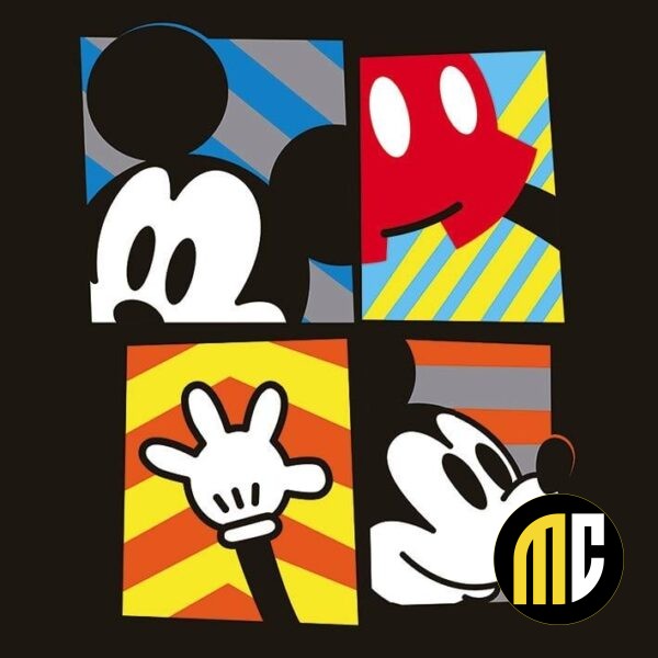 DISNEY - Canvas 40X40 '18mm' - Mickey Mouse Framed