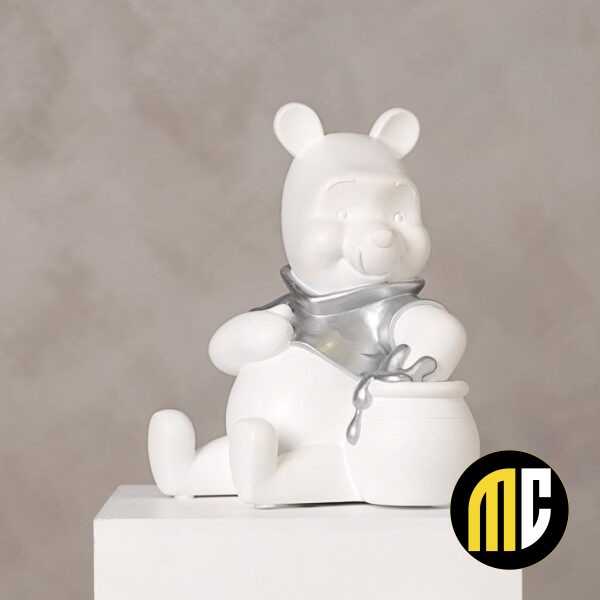 DISNEY - 'White&Silver' - Winnie L'Ourson - Tirelire - 20cm