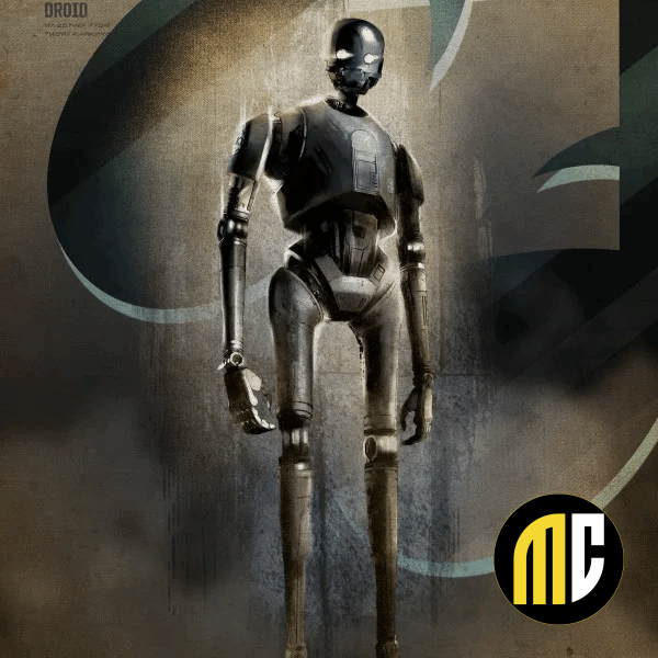 ROGUE ONE KEY FORCES - Magnetic Metal Poster 45x32 - K-2SO
