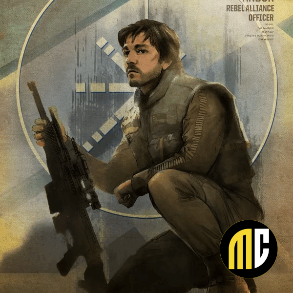 ROGUE ONE KEY FORCES - Magnetic Metal Poster 45x32 - Cassian Andor