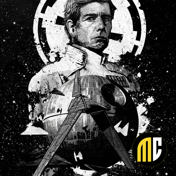 STAR WARS PILOTS - Magnetic Metal Poster 45x32 - Imperial Shuttle