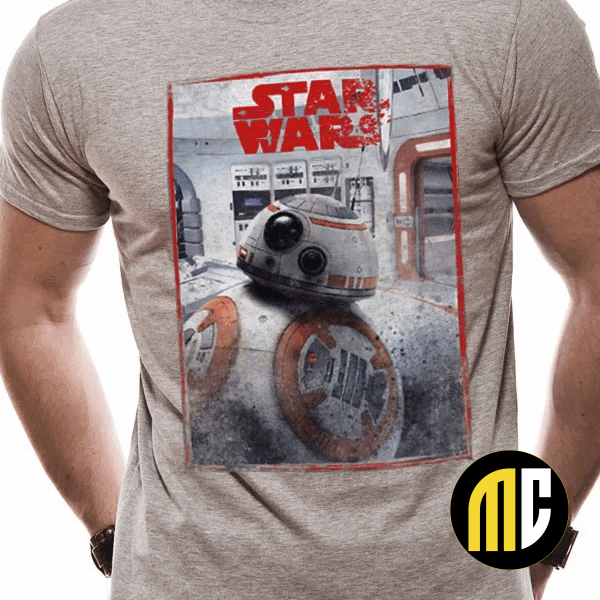 STAR WARS 8 The Last Jedi - T-Shirt BB8 Reveal (S)