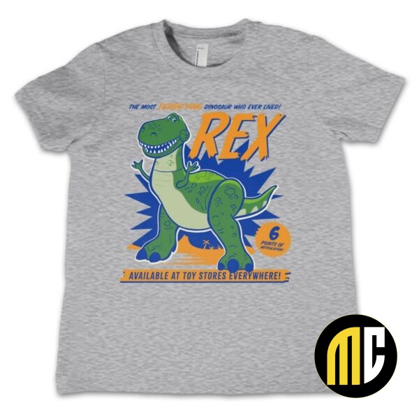 TOY STORY - T-Shirt KIDS Rex the Dinosaur (12 ans) - Gris