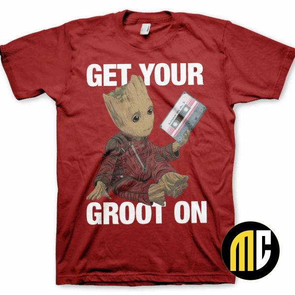 GUARDIANS OF THE GALAXY - T-Shirt Get Your Groot On - Tango Red (S)