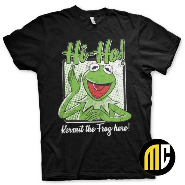 The MUPPETS - T-Shirt - Kermit the Frog Here ! (S)