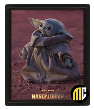 STAR WARS - The Mandalorian Grogu - Poster lenticulaire 3D 26x20cm