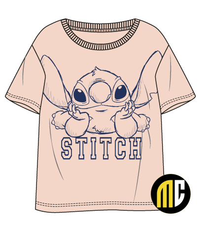 LILO & STITCH - Stitch - T-Shirt Unisex Rose (XL)