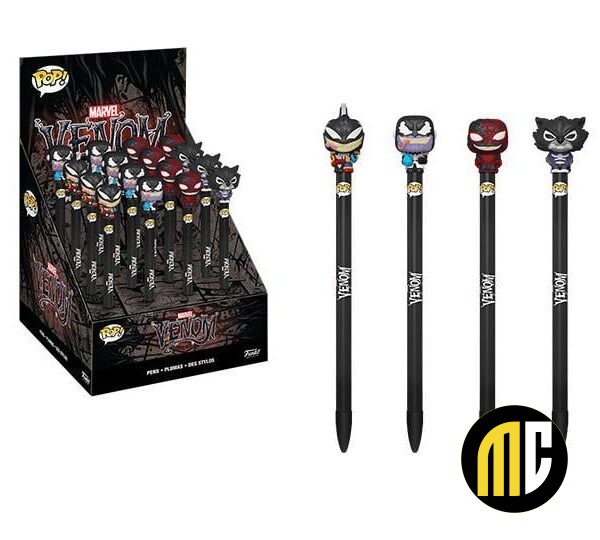 MARVEL VENOM - Présentoir Stylos à Bille Funko POP (Boite 16 Pcs)