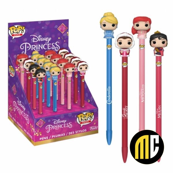 DISNEY PRINCESS - Présentoir Stylos à Bille Funko POP (Boite 16 Pcs)