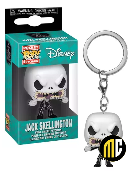 NIGHTMARE BEFORE CHRISTMAS - Pocket Pop Keychains - JACK Scary Face