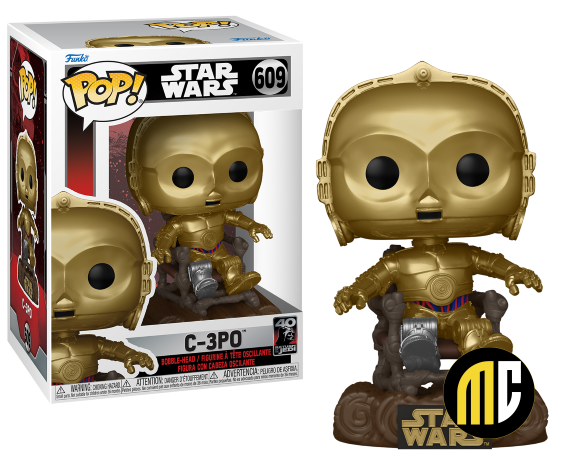 STAR WARS 6 "40EME ANNIVERSAIRE" - POP N° 609 - C3PO sur Chaise