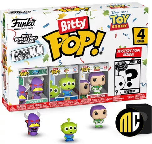 TOY STORY - Bitty Pop 4 Pack 2.5cm - Zurg