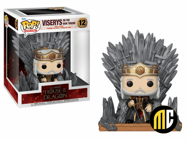HOUSE OF THE DRAGONS - POP Deluxe N° 12 - Viserys sur le Throne de Fer