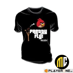 ANGRY BIRDS - T-Shirt Pretty Fly Black (XL)