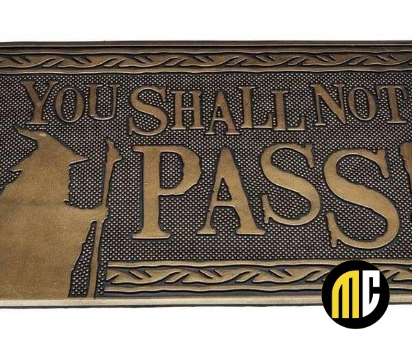 SEIGNEUR DES ANNEAUX - You Shall... - Paillasson caoutchouc '40x60cm'