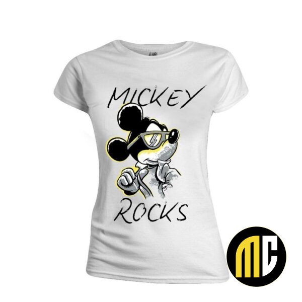 DISNEY - T-Shirt - Mickey Mouse Rock '90 - GIRL (S)