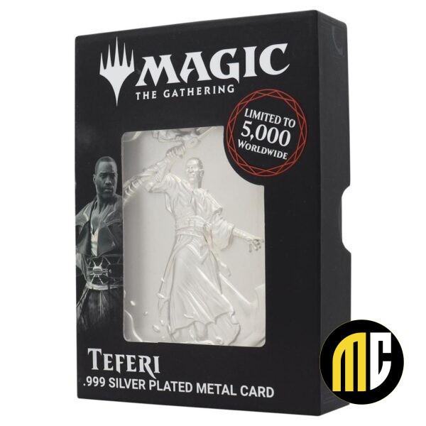 MAGIC THE GATHERING - Teferi - Carte Plaquée Argent Collector