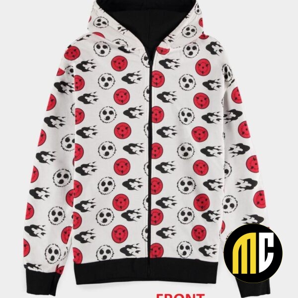 NARUTO SHIPPUDEN - Symbols - Pull à Capuche Zipper Réversible (M)