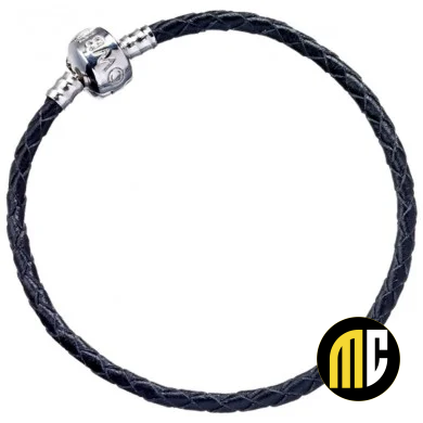HARRY POTTER - Bracelet Fantaisie cuir noir - 21cm