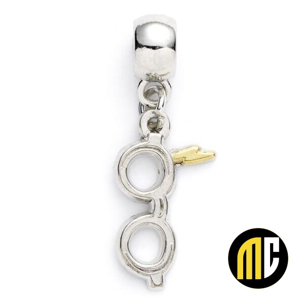 HARRY POTTER - Eclair & Lunettes - Charme pour Collier & Bracelet