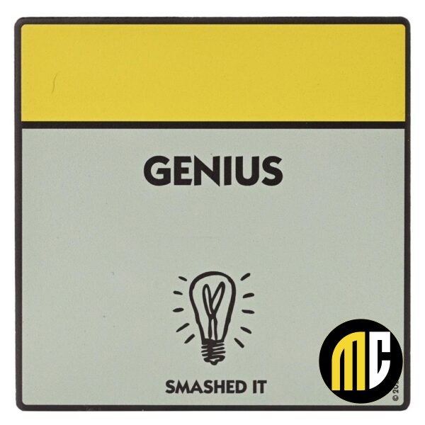 MONOPOLY - Genius - Sous Verre Carré en Céramique