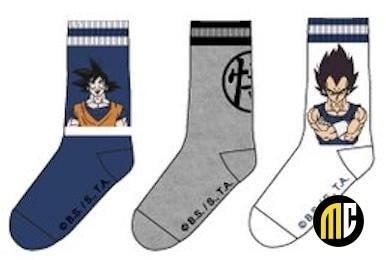 DRAGON BALL - Pack de 3 Chausettes Vegeta/Goku (T43/46)