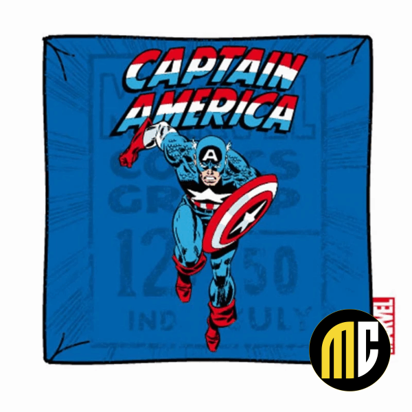 MARVEL - Housse pour Coussin - Captain America Running ( 40 x 40 )