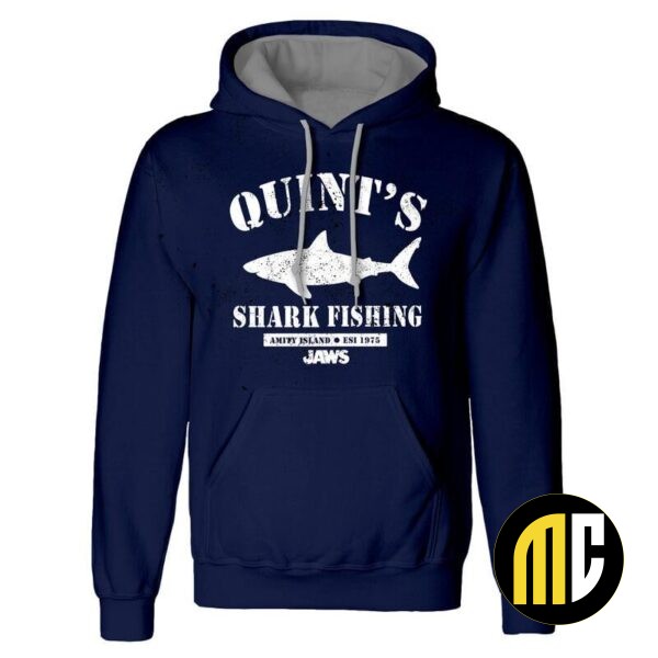 LES DENTS DE LA MER - Quints Shark Fishing - Pullover Homme (XL)