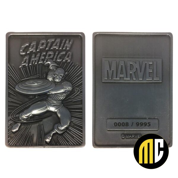 MARVEL - Captain America - Carte en métal collector