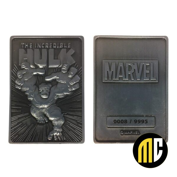 MARVEL - The Hulk - Carte en métal collector