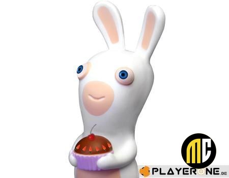 LAPINS CRETINS - Figurine Anti Stress - Modele 3 - Gateau (10 Cm)