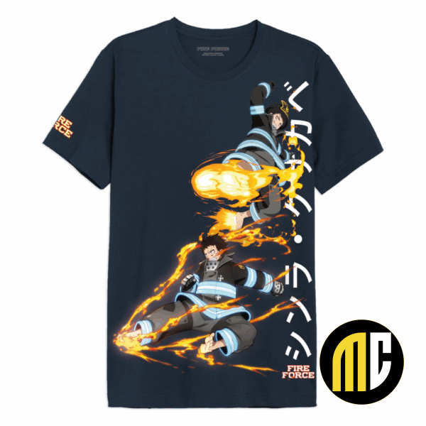FIRE FORCE - Shinra - T-Shirt Oversize Homme (XL)