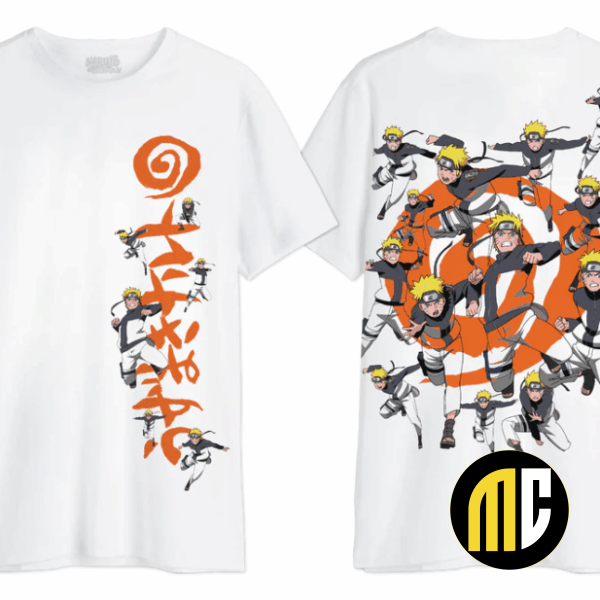 NARUTO SHIPPUDEN - Multiclonage - T-Shirt Oversize Homme (S)